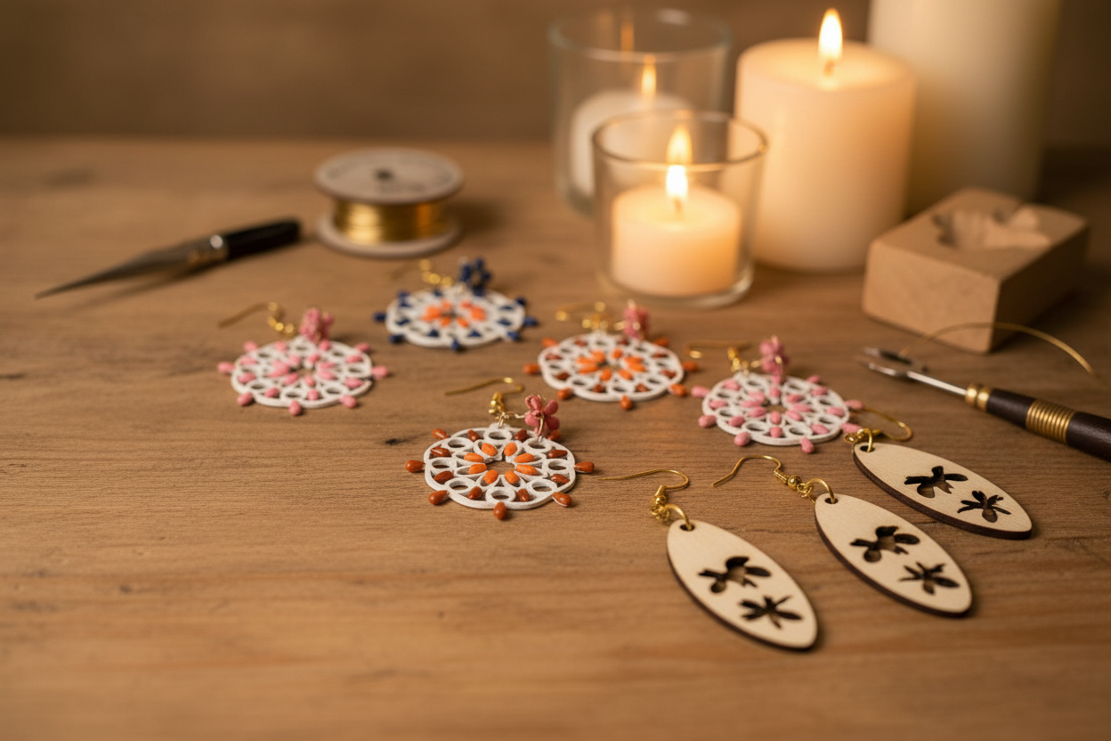 Banner S.A.L Self Art Lab con prodotti reali