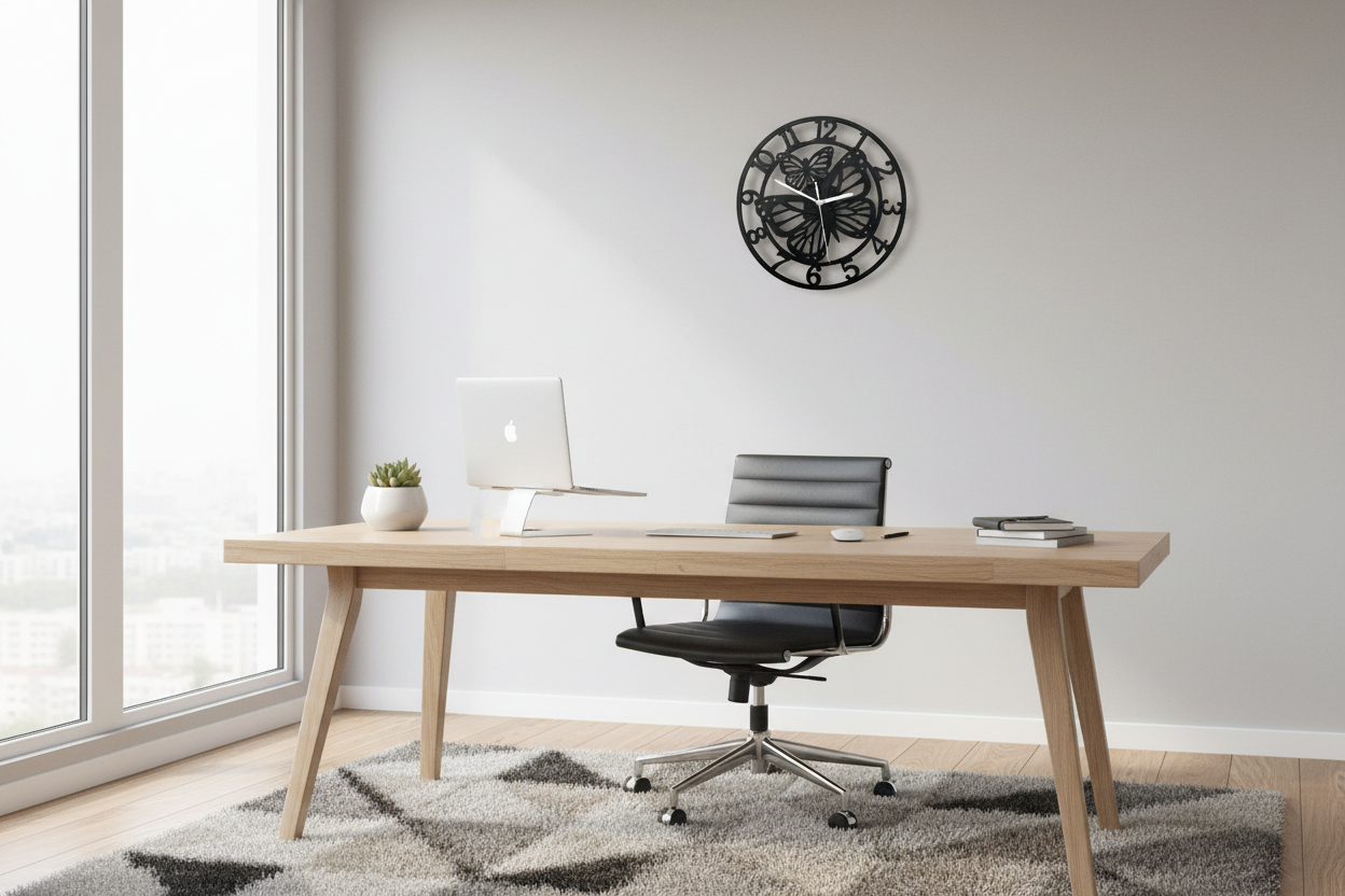 Orologio Farfalle in Home Office